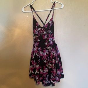 Black and purple sun dress